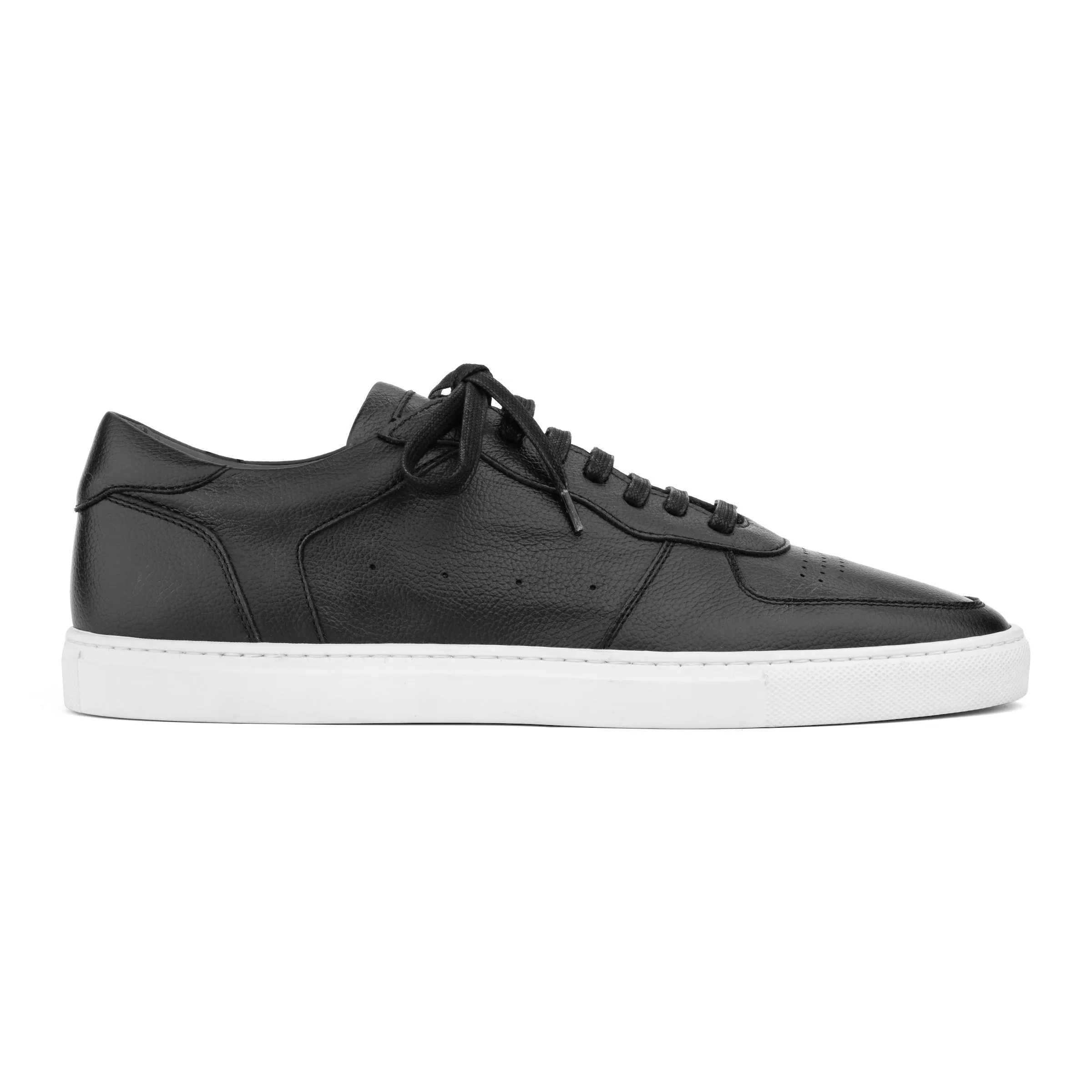 Barbera Black Court Sneaker