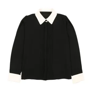 Black Collared Blouse