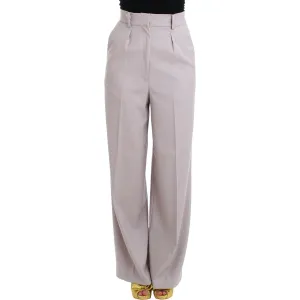 Cavalli Sophisticated High Waisted Gray Pants