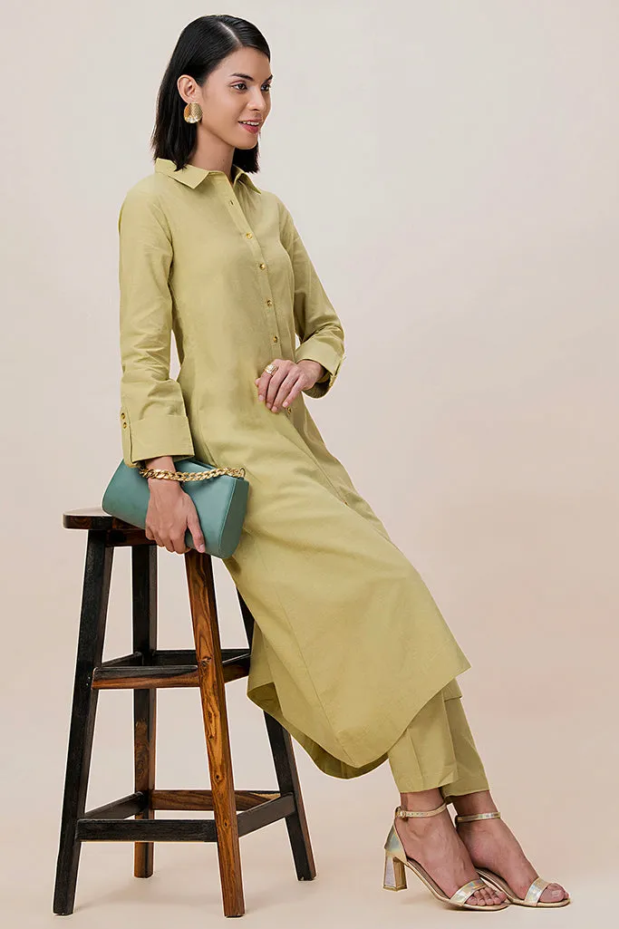 Classic Shirt Style Kurta Set