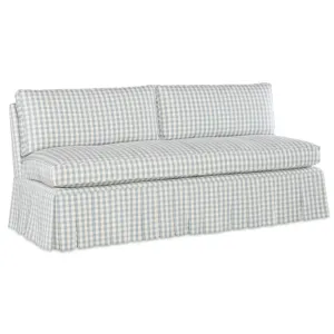 Claude 72" Boxed Pleated Settee