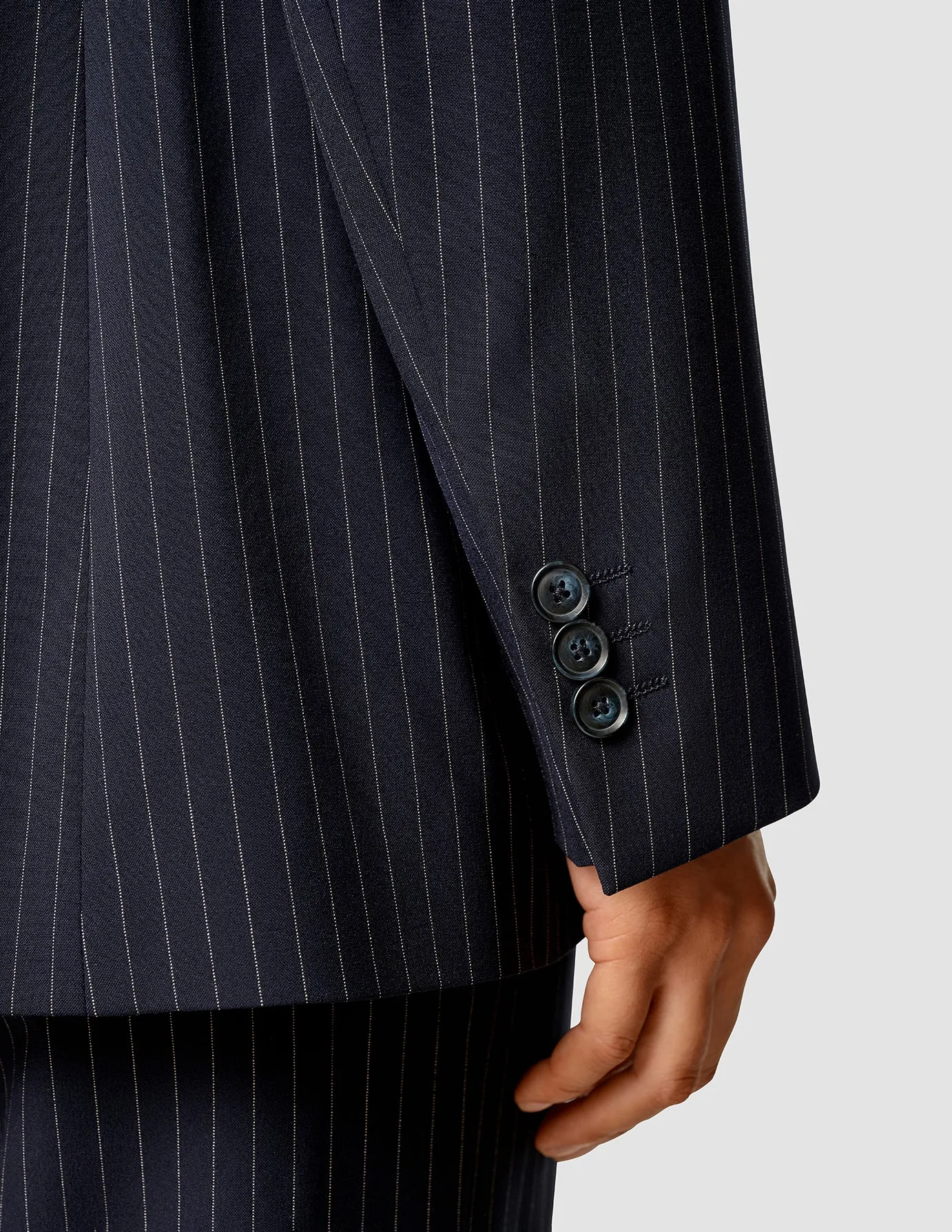 Essential Blazer Navy Pinstripe