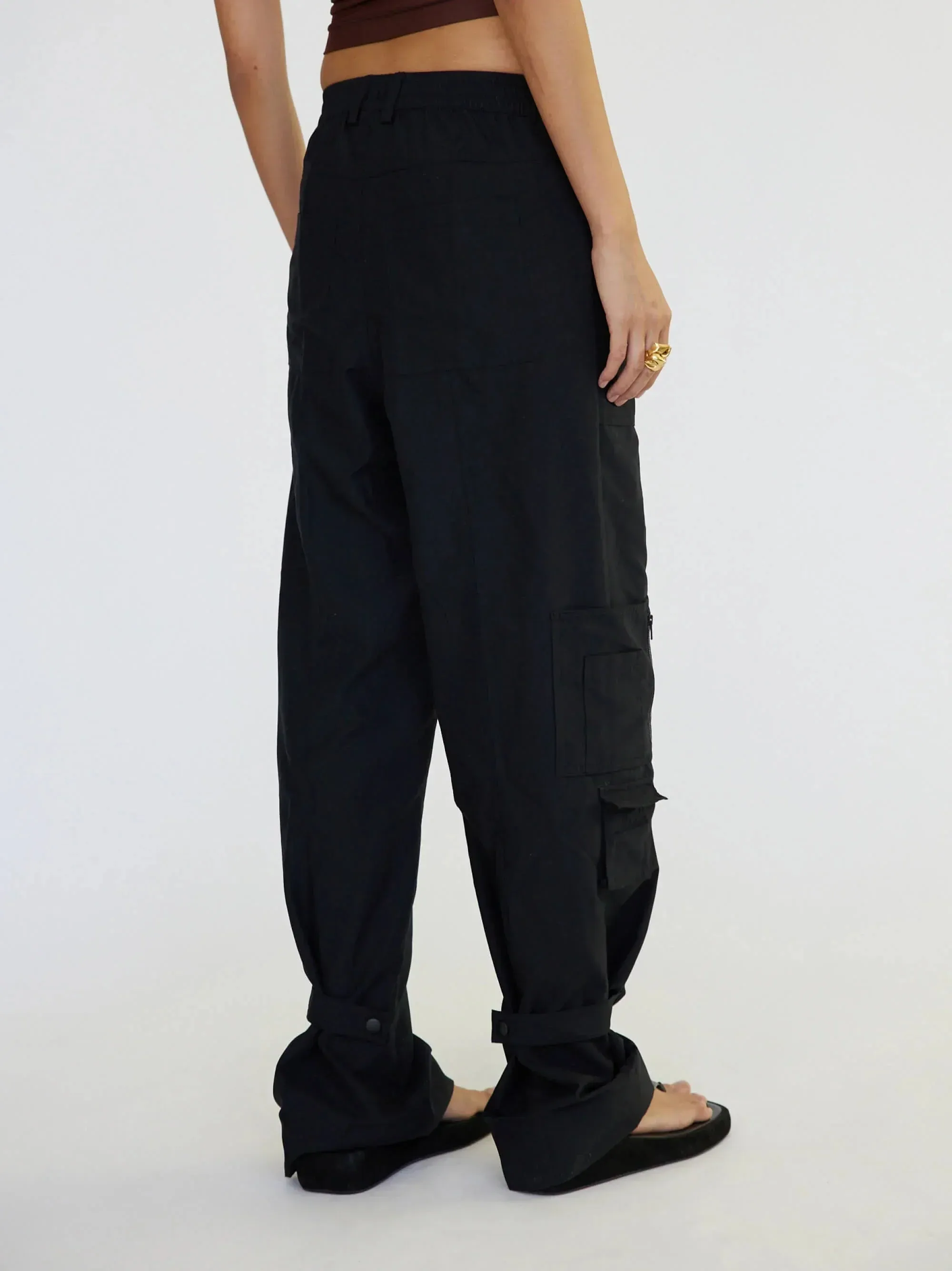 Gabrielle - Cargo Trouser Pant | Black