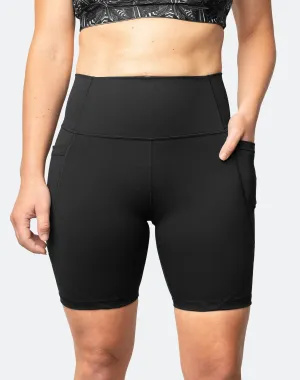 High Waisted Running Bike Shorts - Power Fit 2.0 Black