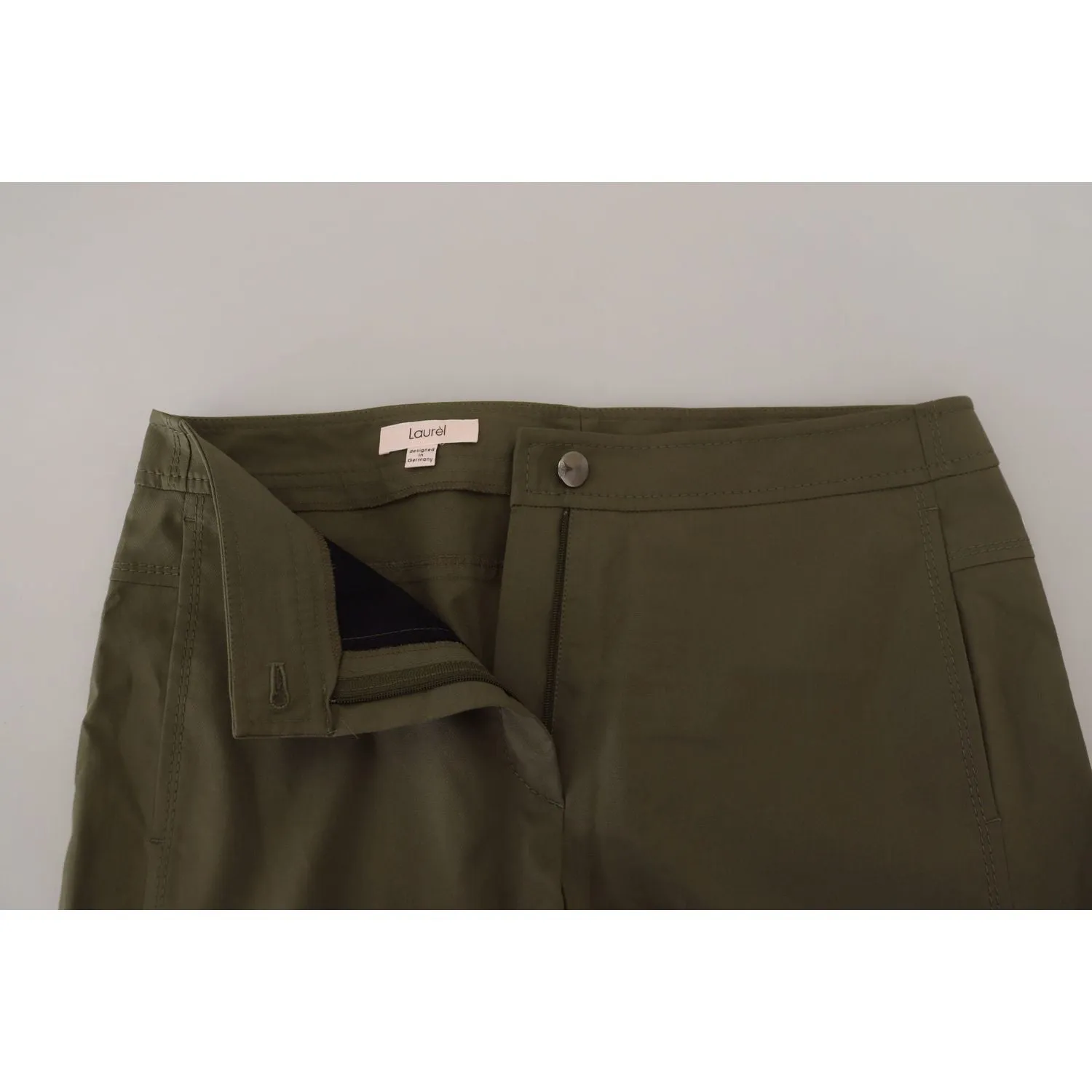 LAUREL Elegant Tapered Green Pants - Chic Everyday Wear