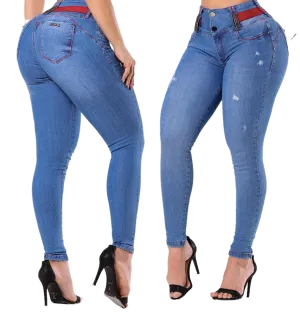 Rhero Women's High Waist Butt Lifting Skinny Jeans Pants 56787