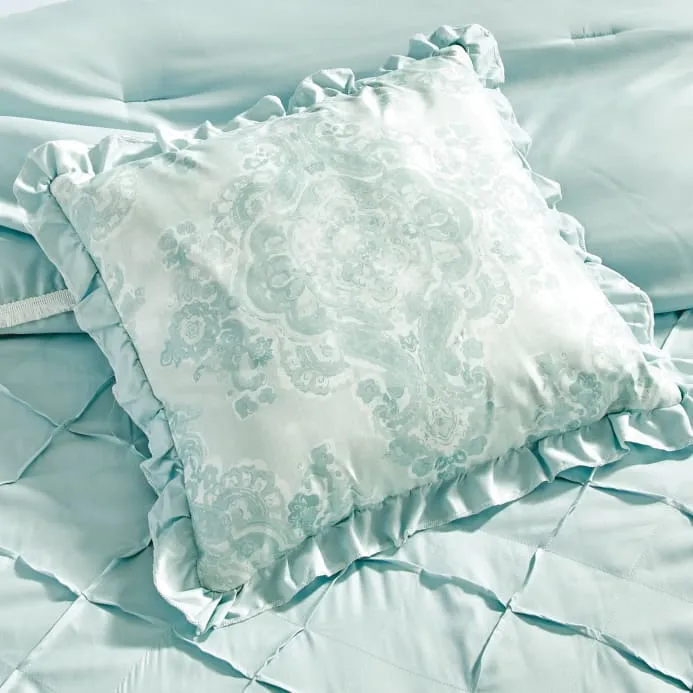 Ruffle Baby Blue Comforter