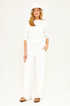 Terry Resort Pant - White