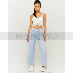 TW High Waist Culotte Wide Leg Jeans