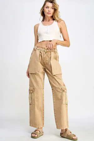 Wide Leg Cargo Jeans