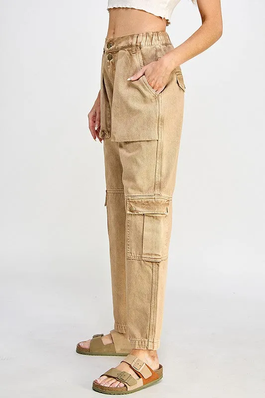 Wide Leg Cargo Jeans